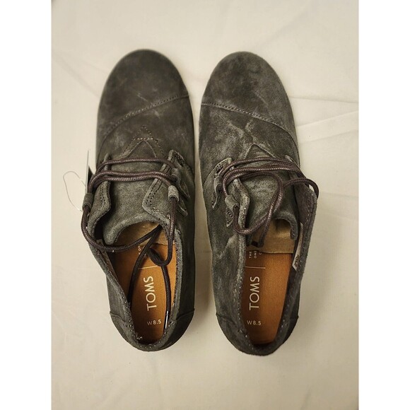 TOMS Kala Desert Wedge Bootie Gray Women Size 8.5 - Picture 5 of 10